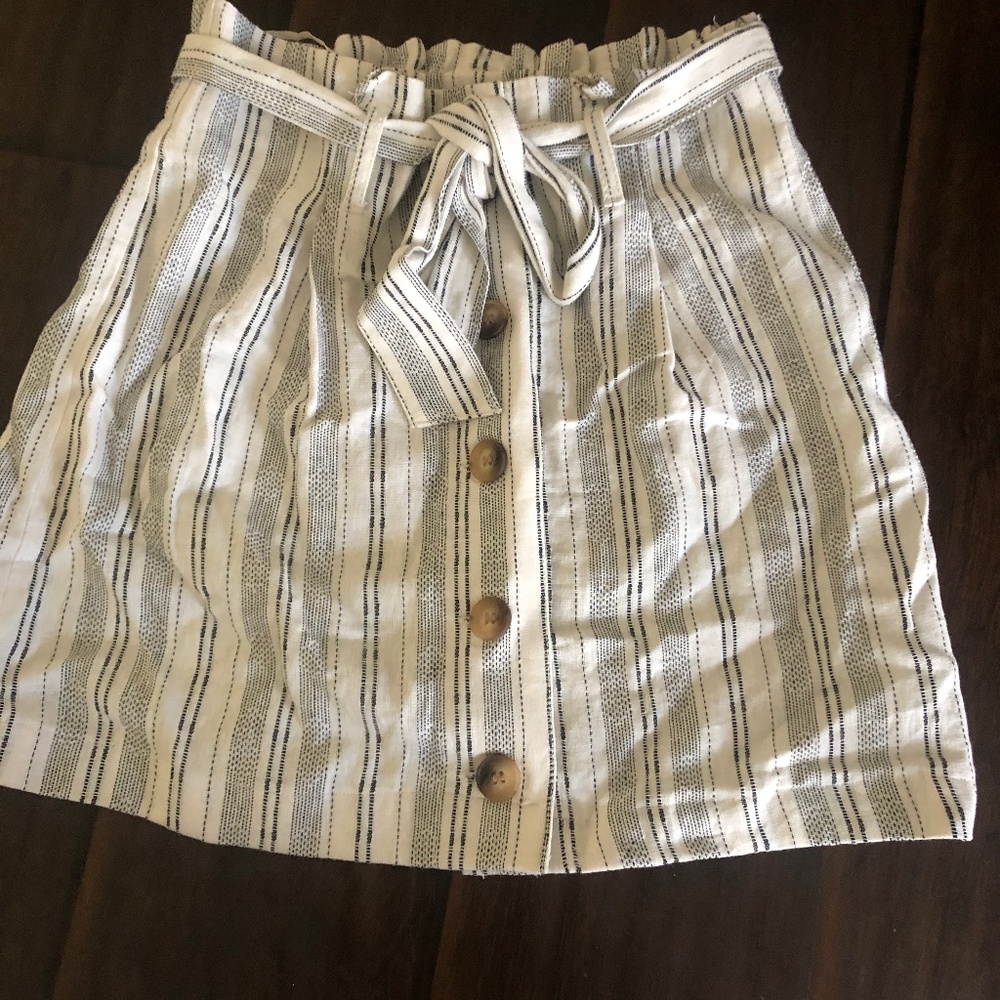 Topshop Tie Paper Bag Skirt